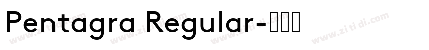 Pentagra Regular字体转换